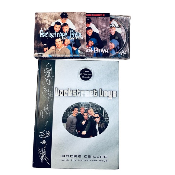 Vintage Backstreet Boys Official Fan Hardcover Book & Documentary CD Bundle - Picture 1 of 5